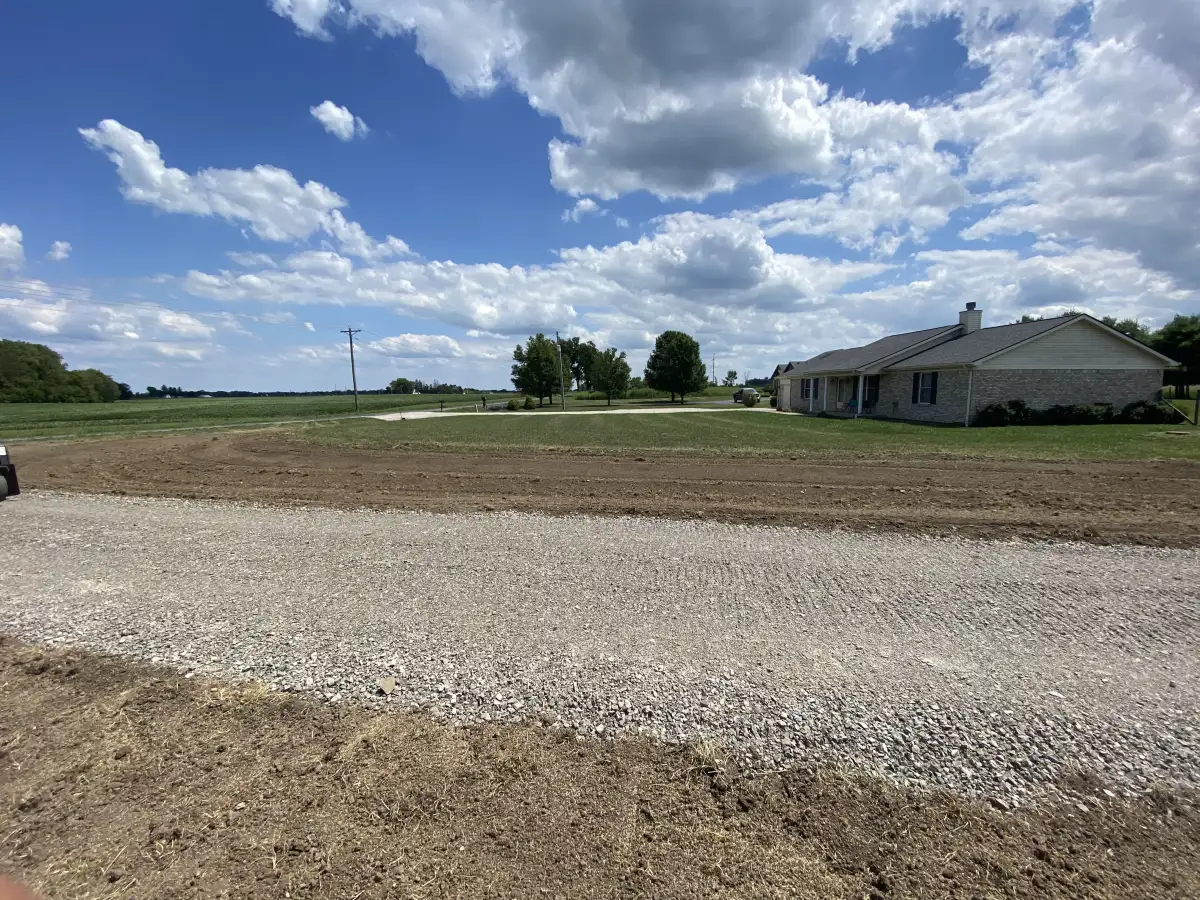 Raileys Services crew completing a grading project in Union County, Ohio